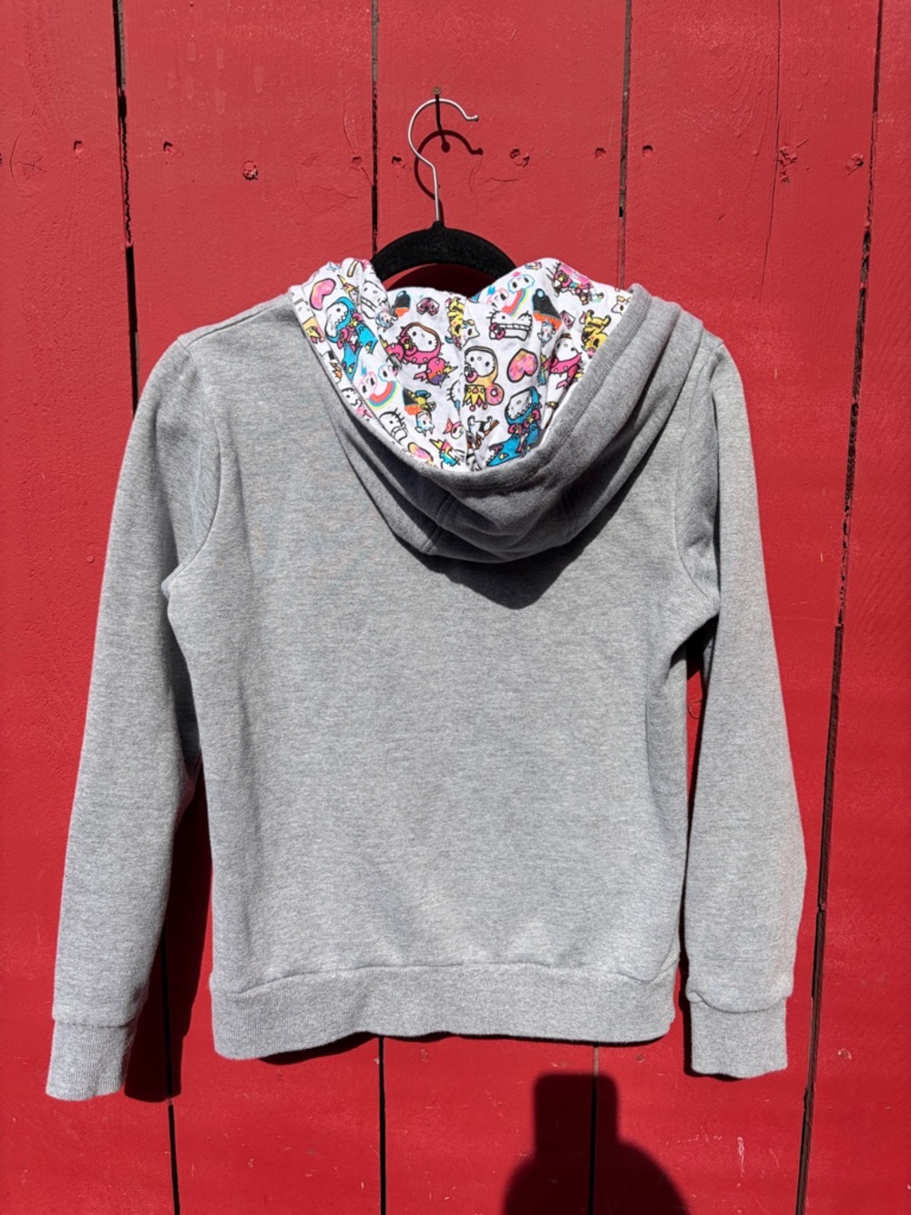 Tokidoki Hello Kitty GrayZip Hoodie with Floral Graphic Donuts - Picture 8 of 9